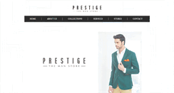 Desktop Screenshot of prestigethemanstore.com