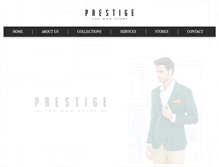 Tablet Screenshot of prestigethemanstore.com